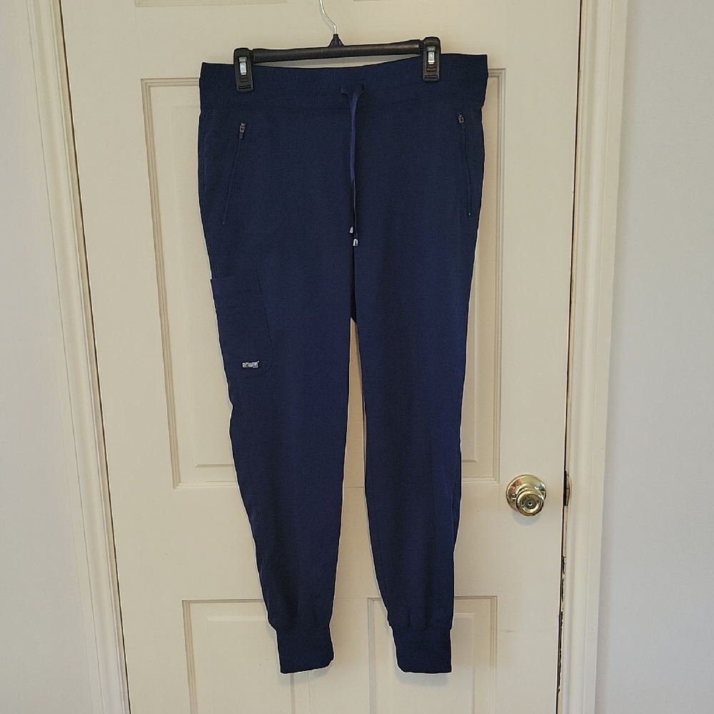 Grey's Anatomy By Barco Spandex Stretch Navy Jogger Scrub Pant Professional Wear